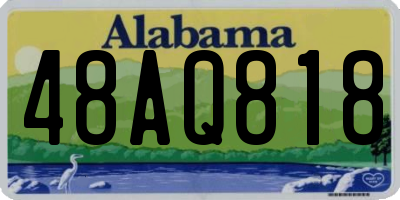 AL license plate 48AQ818