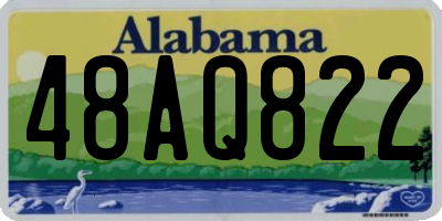 AL license plate 48AQ822