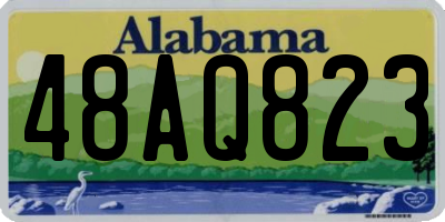 AL license plate 48AQ823
