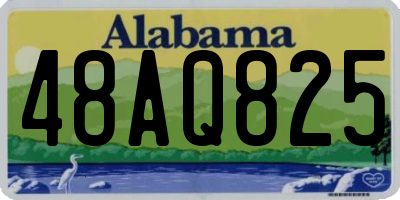 AL license plate 48AQ825