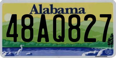 AL license plate 48AQ827