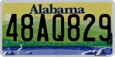 AL license plate 48AQ829