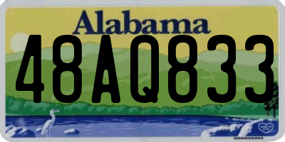 AL license plate 48AQ833