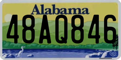 AL license plate 48AQ846