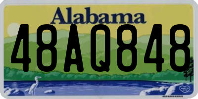 AL license plate 48AQ848