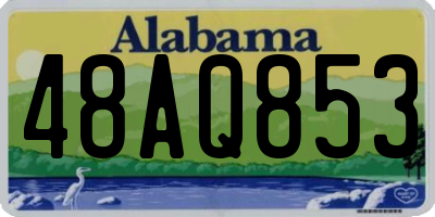 AL license plate 48AQ853
