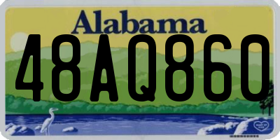 AL license plate 48AQ860