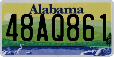 AL license plate 48AQ861