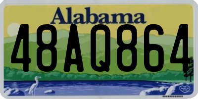 AL license plate 48AQ864