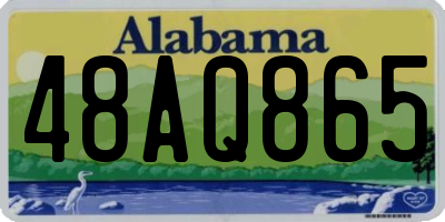 AL license plate 48AQ865