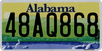 AL license plate 48AQ868