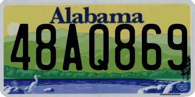 AL license plate 48AQ869
