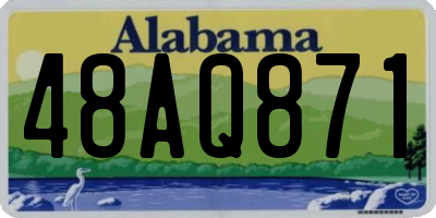 AL license plate 48AQ871