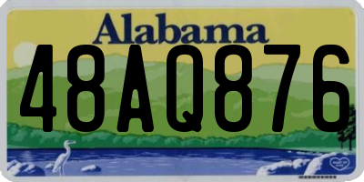 AL license plate 48AQ876