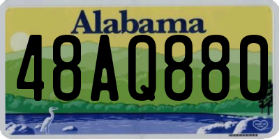AL license plate 48AQ880