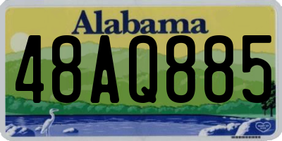 AL license plate 48AQ885