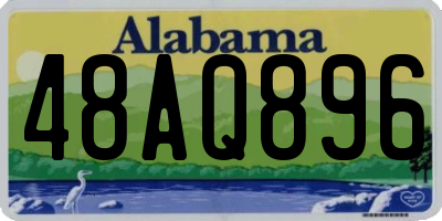 AL license plate 48AQ896
