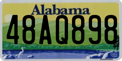 AL license plate 48AQ898