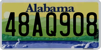 AL license plate 48AQ908