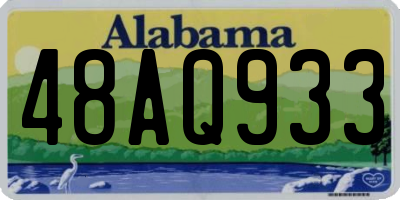 AL license plate 48AQ933