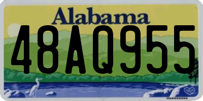 AL license plate 48AQ955