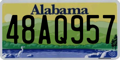 AL license plate 48AQ957
