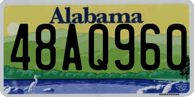 AL license plate 48AQ960