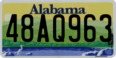 AL license plate 48AQ963