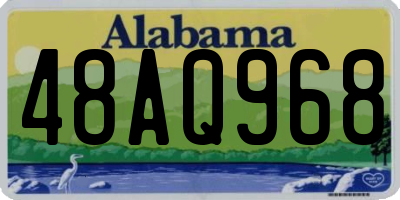 AL license plate 48AQ968