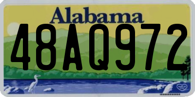 AL license plate 48AQ972