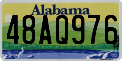 AL license plate 48AQ976