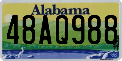 AL license plate 48AQ988