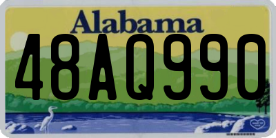 AL license plate 48AQ990