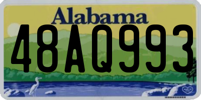 AL license plate 48AQ993