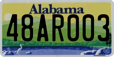 AL license plate 48AR003