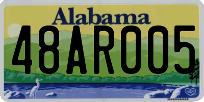 AL license plate 48AR005