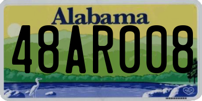 AL license plate 48AR008