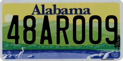 AL license plate 48AR009