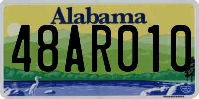 AL license plate 48AR010
