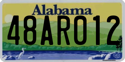AL license plate 48AR012