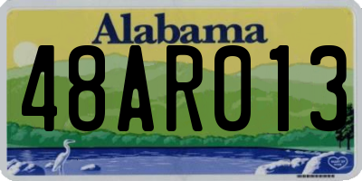 AL license plate 48AR013