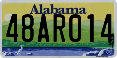 AL license plate 48AR014