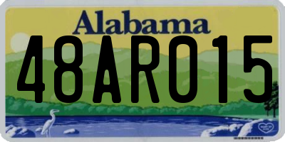 AL license plate 48AR015