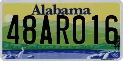 AL license plate 48AR016