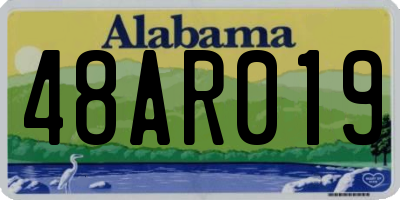 AL license plate 48AR019