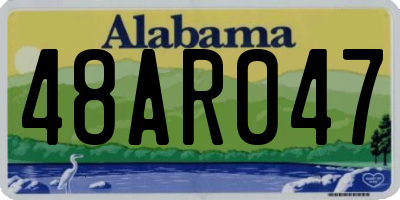 AL license plate 48AR047