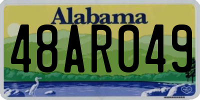 AL license plate 48AR049
