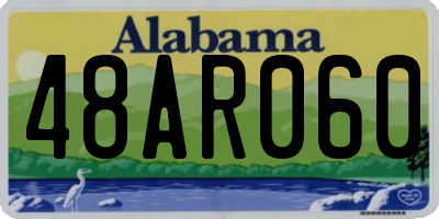 AL license plate 48AR060