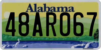 AL license plate 48AR067