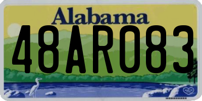 AL license plate 48AR083